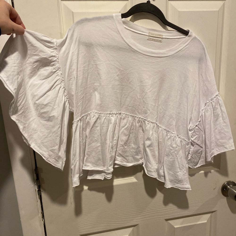 Free People balloon sleeve top